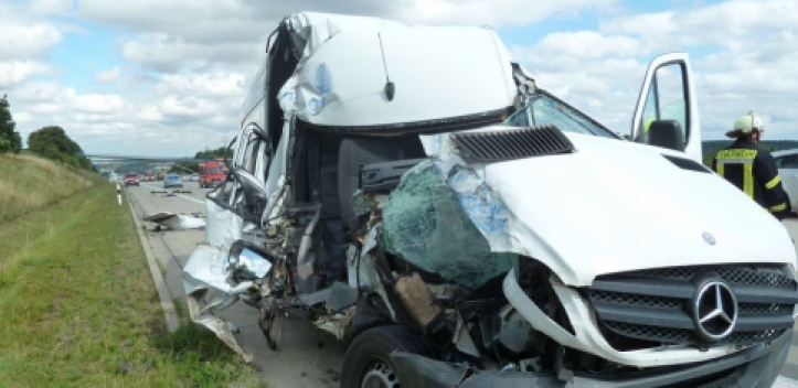 10 000 Euro Schaden bei Unfall auf der A4