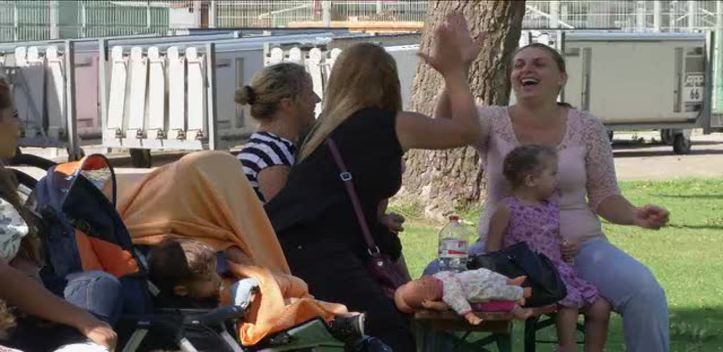 Sommerfest mit Flüchtlingen: Die Junge Union hatte zum Fanprojekt in der Oberaue eingeladen