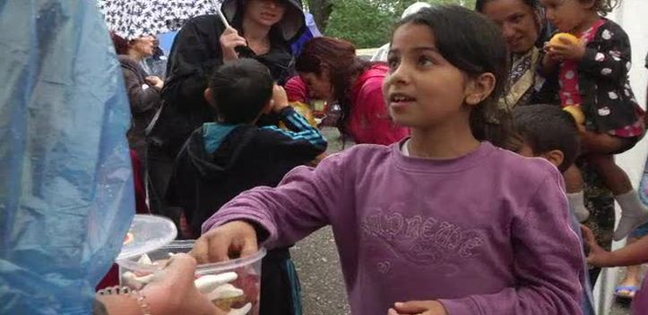 Willkommen: In Eisenberg veranstaltete man ein Fest für Flüchtlinge