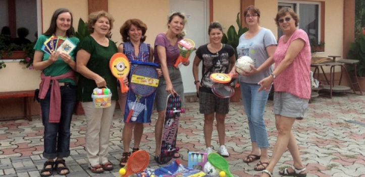 Spielzeuge in Lugoj übergeben