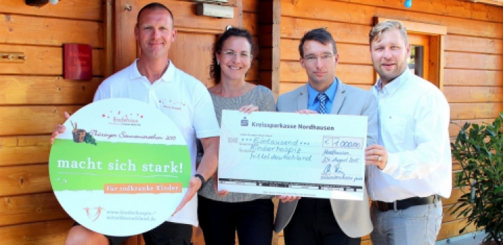 Thüringer Saunamarathon bringt 1400 Euro für das Kinderhospiz Mitteldeutschland