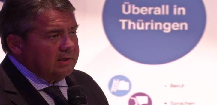 Brennende Fragen: Beim Bürgerdialog kam Vizekanzler Sigmar Gabriel mit Jenaern ins Gespräch