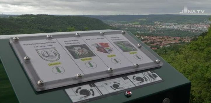 Sprachbox zur Stadtgeschichte: Auf dem Fuchsturm gibt es allerhand Wissenswertes zu hören