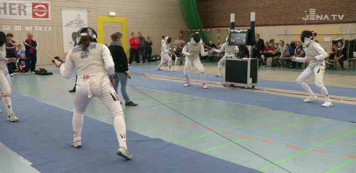 Verloren: Die Jenaer Florett-Fechter schieden beim Heimturnier schon frühzeitig aus