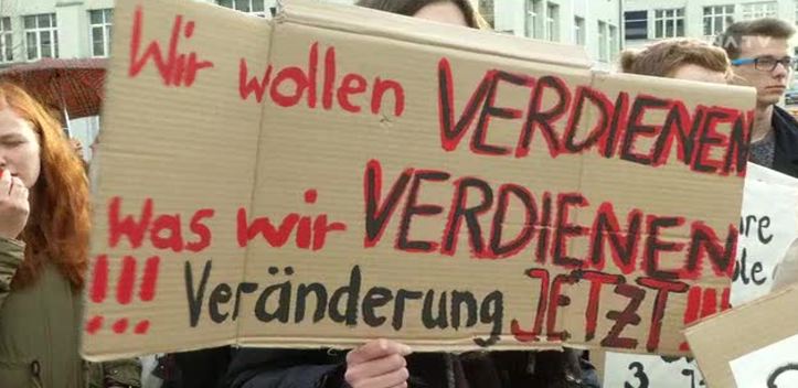 Protest: Psychotherapeuten gingen für eine bessere Ausbildungssituation auf die Straße