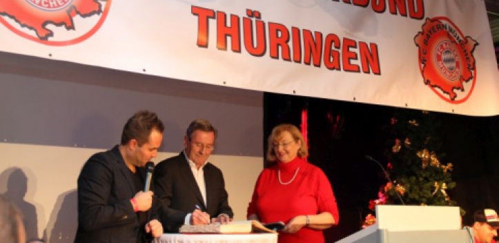 Eintrag ins Goldene Buch der Stadt Gera