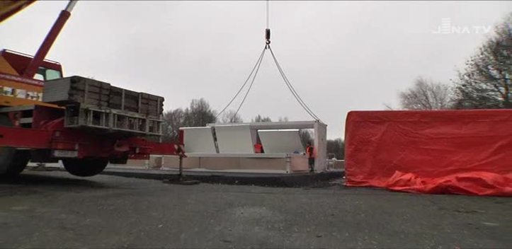 Neue Container: Am Gries erhalten Flüchtlinge ein Zuhause auf Zeit