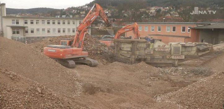 Vergangenheit: Große Teile des Schlachthofes werden dem Erdboden gleich gemacht
