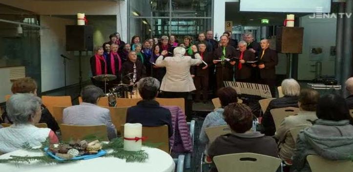 Weihnachtsmarkt: Im Lobedaer Klinikum traten die Jena Jubilee Singers auf