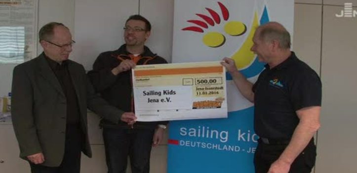 Spende erhalten: Der Sailing Kids e.V. freute sich über eine Spende