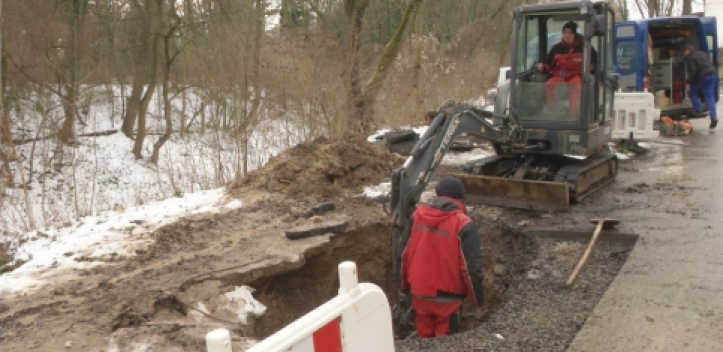 Trinkwasserhauptleitung im Munketal repariert   