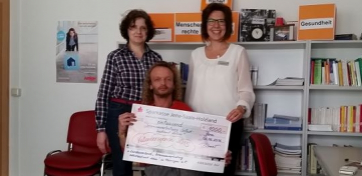 Spendenübergabe der Sparkasse 