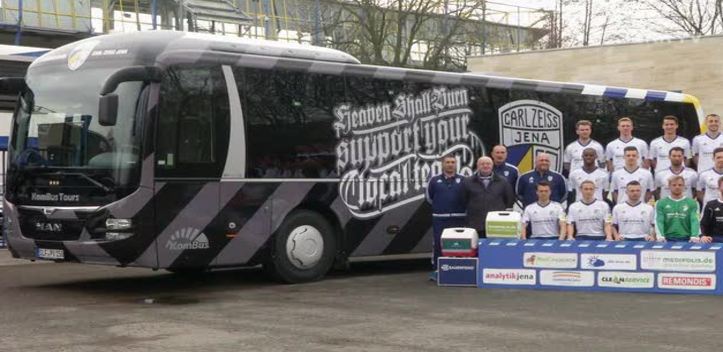 Unterwegs zu den Spielen: FC Carl Zeiss Jena hat einen neuen Mannschaftsbus