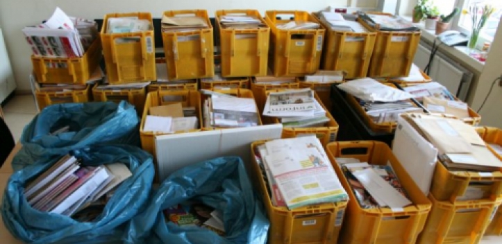 Massenhaft Briefe und Zeitschriften unterschlagen
