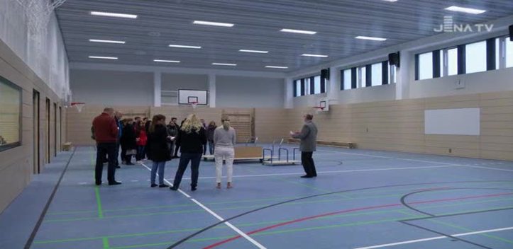 Sanierung: Im Ernst-Abbe-Gymnasium wurde nach zweijähriger Bauzeit die Turnhalle übergeben
