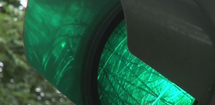 Neue Fußgängerampel in der Kahlaischen Straße 