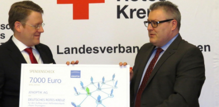 Jenoptik unterstützt das „Team Thüringen“ des DRK 