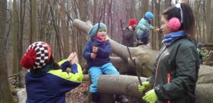 Japan-Besuch im Waldkindergarten