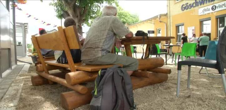 Neuer Rastplatz eröffnet: Am Bahnhof Göschwitz sollen auch Wanderer Station machen
