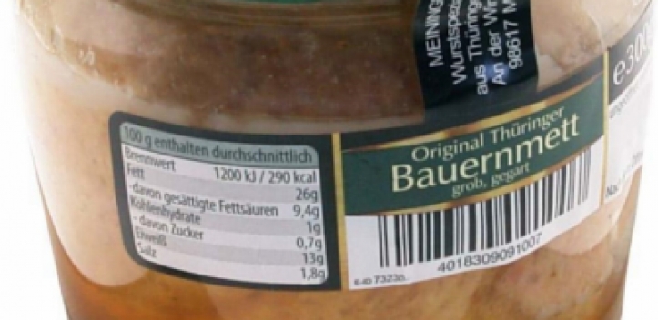 Lebensmittelwarnung für Thüringen