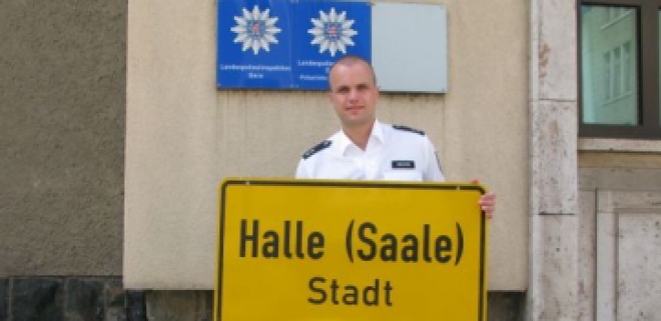 Ortseingangsschild gefunden