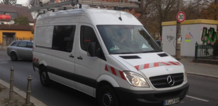 Straßenzustand wird ermittelt 