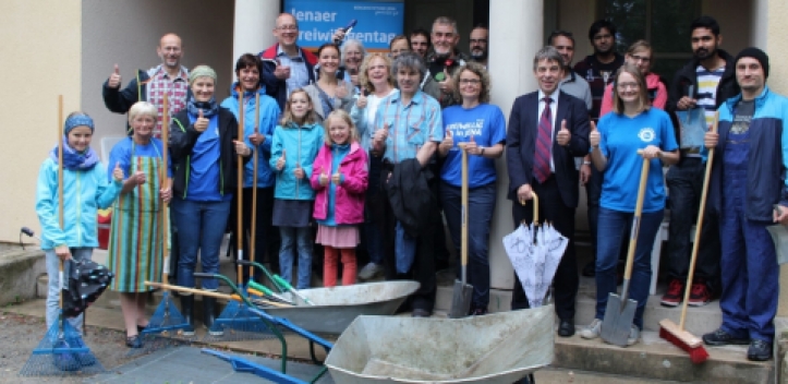 Regenpremiere zum 12. Freiwilligentag