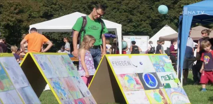 Weltkindertag gefeiert: Auf der Rasenmühleninsel drehte sich alles um das Thema „Frieden“