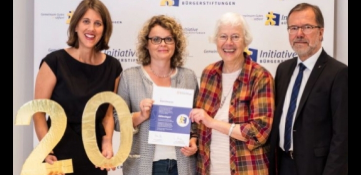 Gütesiegel für Bürgerstiftung Jena