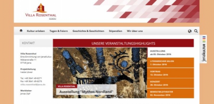 Neue Website für Villa Rosenthal