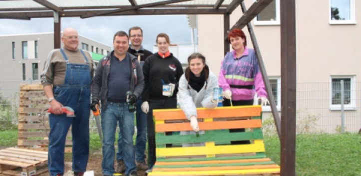 Arbeitseinsatz im Kinderheim „Am Friedensberg“