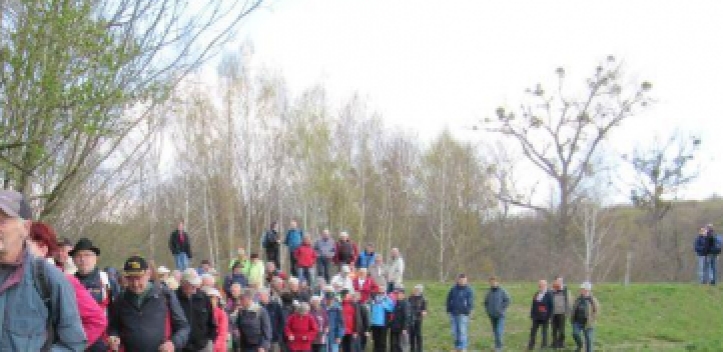 Wandergruppe im Reinstädter Grund unterwegs