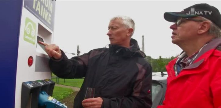 Willkommen zum Auftanken: In Burgau ging die erste Schnellladesäule für E-Autos in Betrieb