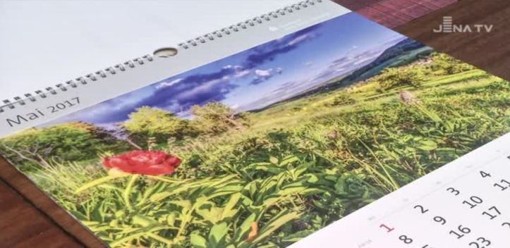 Aufgelegt: Die Sparkasse präsentierte den Jahreskalender „Heimat“ für 2017