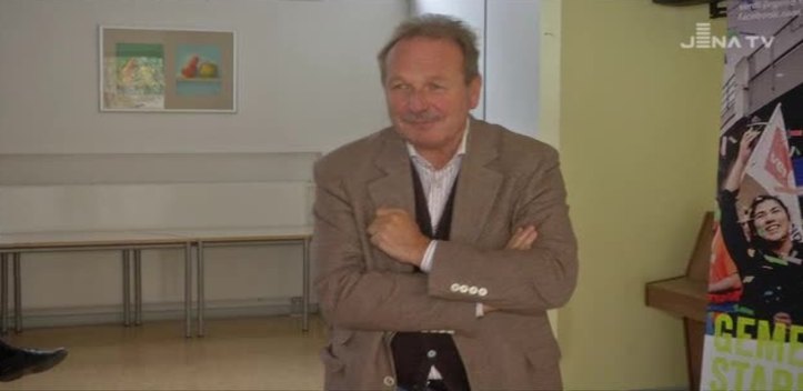 Besuch in Jena: ver.di-Chef Bsirske suchte das Gespräch mit Azubis im Gesundheitswesen