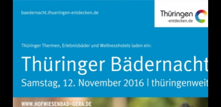 6. Thüringer Bädernacht: Hofwiesenbad ist erstmals dabei