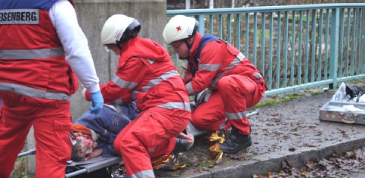 Sanitäts- und Betreuungszug probte Ernstfall