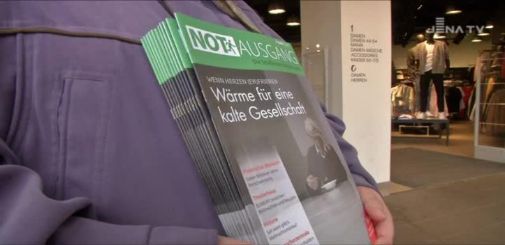 Sponsor gewonnen: Die Straßenzeitung NOTausgang erhielt Unterstützung