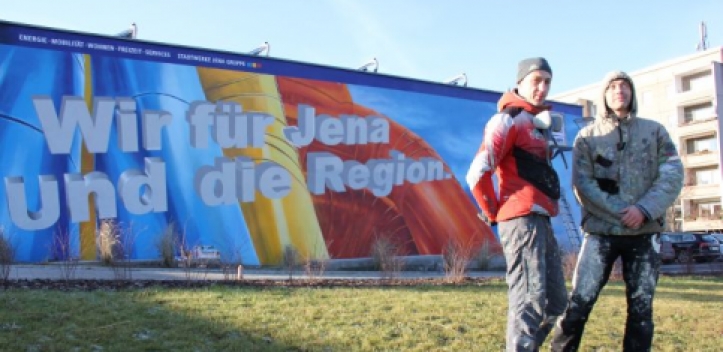 Stadtwerke-Graffiti: Mehr Farbe in Winzerla