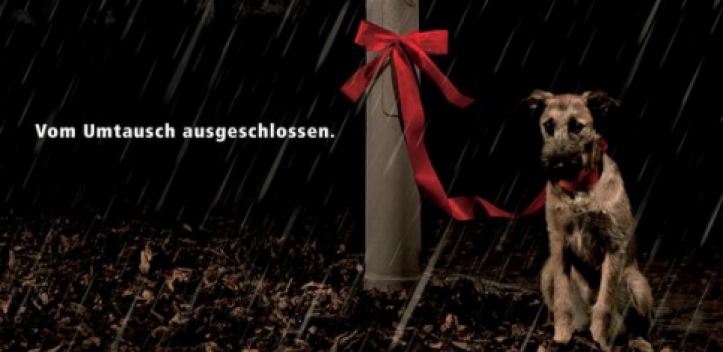 PETA-Aktion:  Tiere gehören nicht unter den Weihnachtsbaum