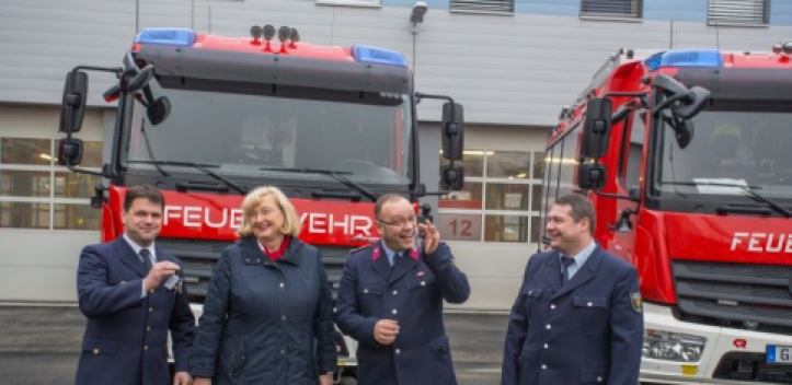 Zwei neue Löschfahrzeuge für die Berufsfeuerwehr Gera