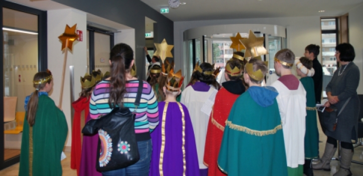 Sternsinger und Segnung am Uniklinikum
