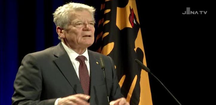 Versprechen eingelöst: Bundespräsident Gauck hat seinen abgebrochenen Jena-Besuch nachgeholt