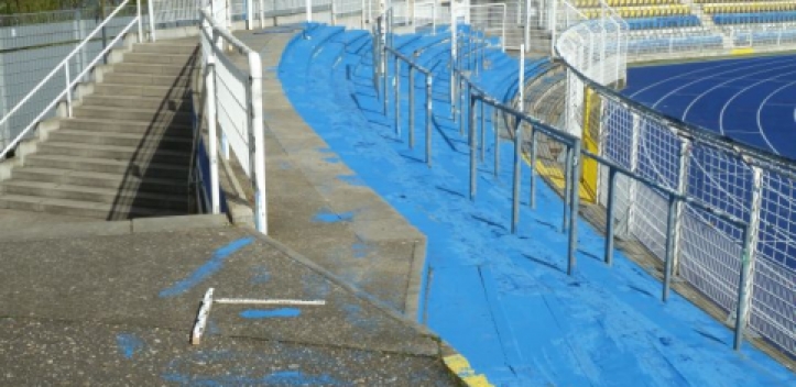 Hoher Schaden im Stadion 