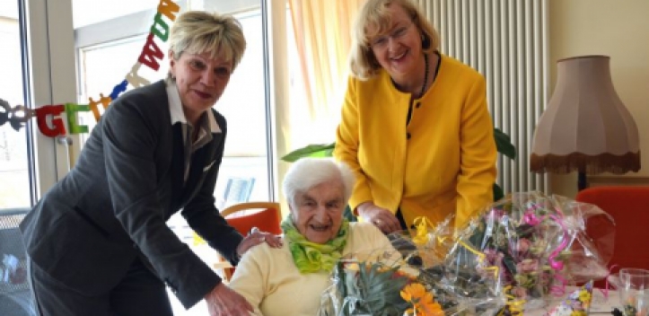 Gratulation zum 100. Geburtstag