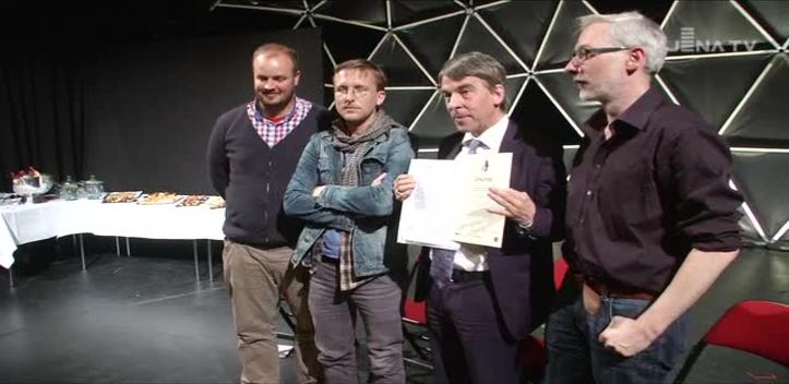 Preisverleihung auf der Probebühne: Der Schweizer Regisseur Boris Nikitin wurde geehrt