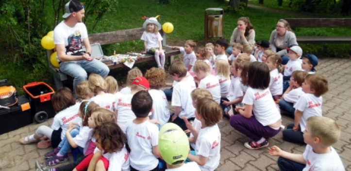 Zwei Praktikantinnen aus Wales zu Besuch in Jenaer Johanniter-Kita