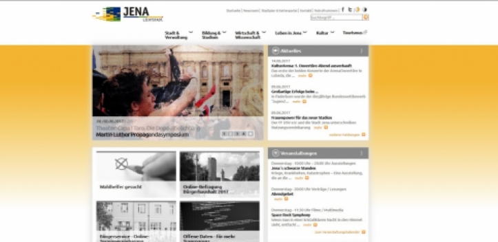 Homepage der Stadt Jena am Samstag vorübergehend außer Betrieb