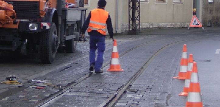 Schienenersatzverkehr aufgrund von Gleisbauarbeiten