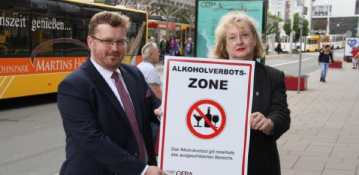 Null Promille in der Geraer Heinrichstraße